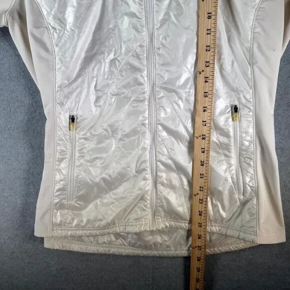The North Face Primaloft Flight Series Jacket Women XL White Thumb Hole Full Zip - Picture 5 of 15